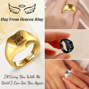 Personalized Custom Engraved Name & Date Memorial Ring