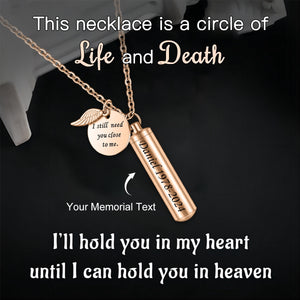 Personalized Memorial Urn Necklace - Gift For Christmas