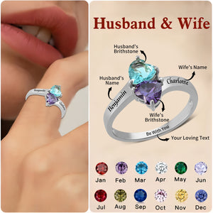 Love You Forever - Personalized Promise Birthstones Ring