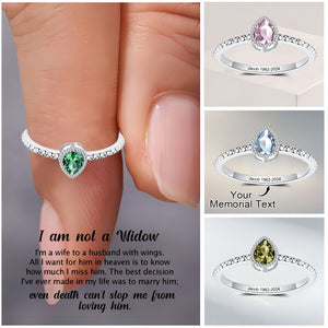 Personalized Birthstone Memorial Ring - Gift For Christmas