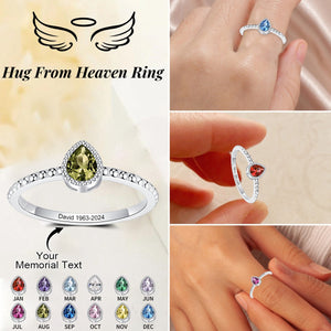 Personalized Birthstone Memorial Ring - Gift For Christmas