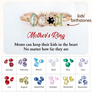 Multiple Birthstones Grandma Mom Ring Personalized Vintage Ring