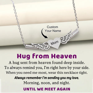 Personalized Custom Name Wing Memorial Necklace - Gift For Christmas