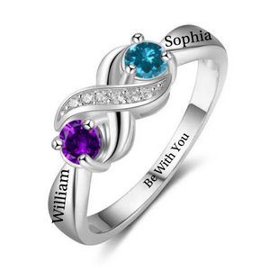 Personalized Promise Birthstones Ring For Her