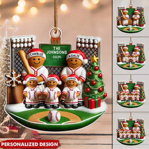 Baseball Home-Personalized 3D Effect Cute Ornament Gift For Family Member