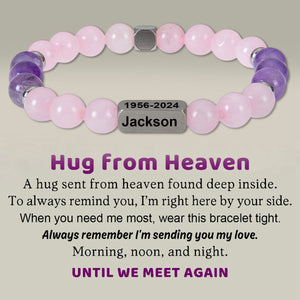 Personalized Custom Two-Sides Memorial Bracelet  - Gift For Lover