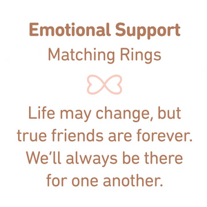 True Friends Are Forever Emotional Support Matching Infinity Ring