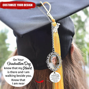 Personalized Memorial Graduation 2024 Tassel Photo Charm