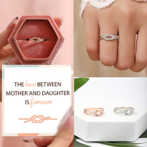 The Love Between Mother And Daughter is Forever - Infinity Love Knot Promise Ring