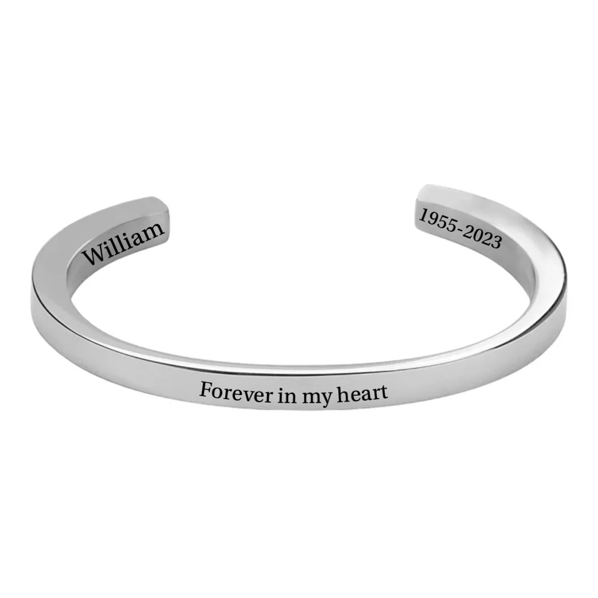 Personalized Memorial Cuff Urn Bracelet