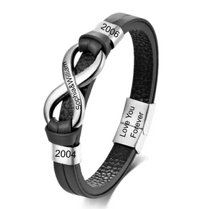 Love You Forever - Personalized Infinity Couple Bracelets