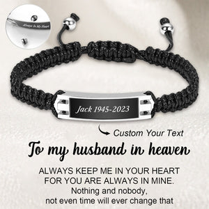 Personalized Always In My Heart Memorial Urn Bracelet - Gift For Christmas