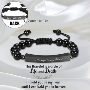 Personalized Always In My Heart Memorial Urn Bracelet - Gift For Christmas