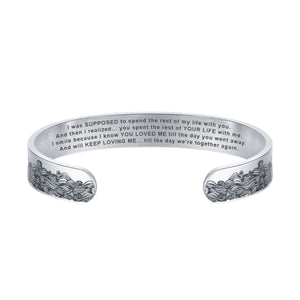 To My Husband In Heaven Memorial Bracelet