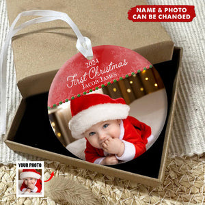 Baby's First Christmas Personalized Newborn Ornament