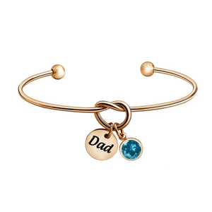 Personalized Memorial Bracelet, Loss of Dad Gift for Daughter