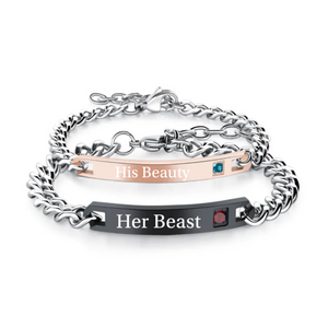 Best Couple Forever - Personalized Birthstone Couple Bracelets