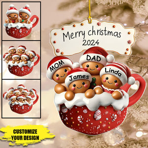 Christmas Cookie Man Family-Personalized Ornament-Gifts For Family