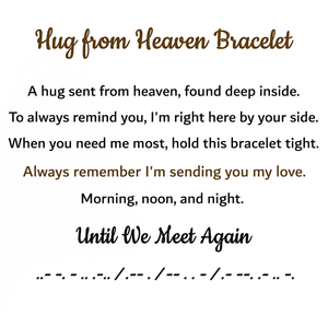 Hug From Heaven - Personalized Leather Bracelet