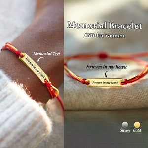 In Loving Memory - Personalized Custom Text Unisex Bracelet