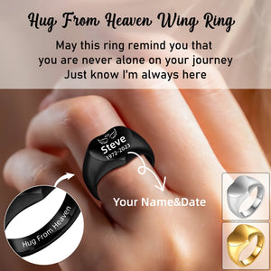 Personalized Custom Engraved Name & Date Memorial Ring