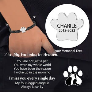 Personalized Custom Name Date Pet Memorial Urn Bracelet - Gift For Christmas