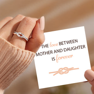 The Love Between Mother And Daughter is Forever - Infinity Love Knot Promise Ring