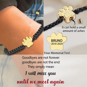 Personalized Custom Name Date Pet Memorial Urn Bracelet - Gift For Christmas