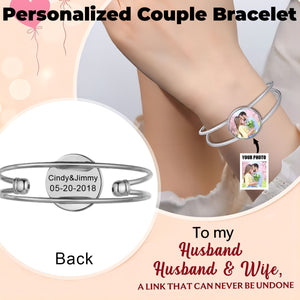 Personalized Photo Cuff Bracelets for Women Men - Gift For Christmas