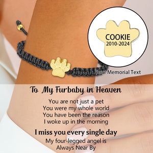 Personalized Custom Name Date Pet Memorial Urn Bracelet - Gift For Christmas