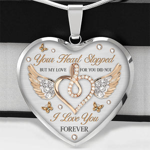 I Love You Forever Heart Personalized Necklace