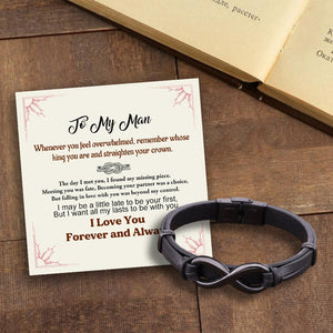 I Love You Forever&Always Leather Bracelet Gift With Gift Card