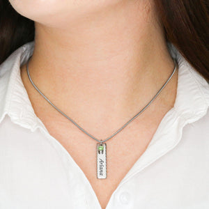 Personalized Memorial Necklace, Loss of Dad Gift for Daughter