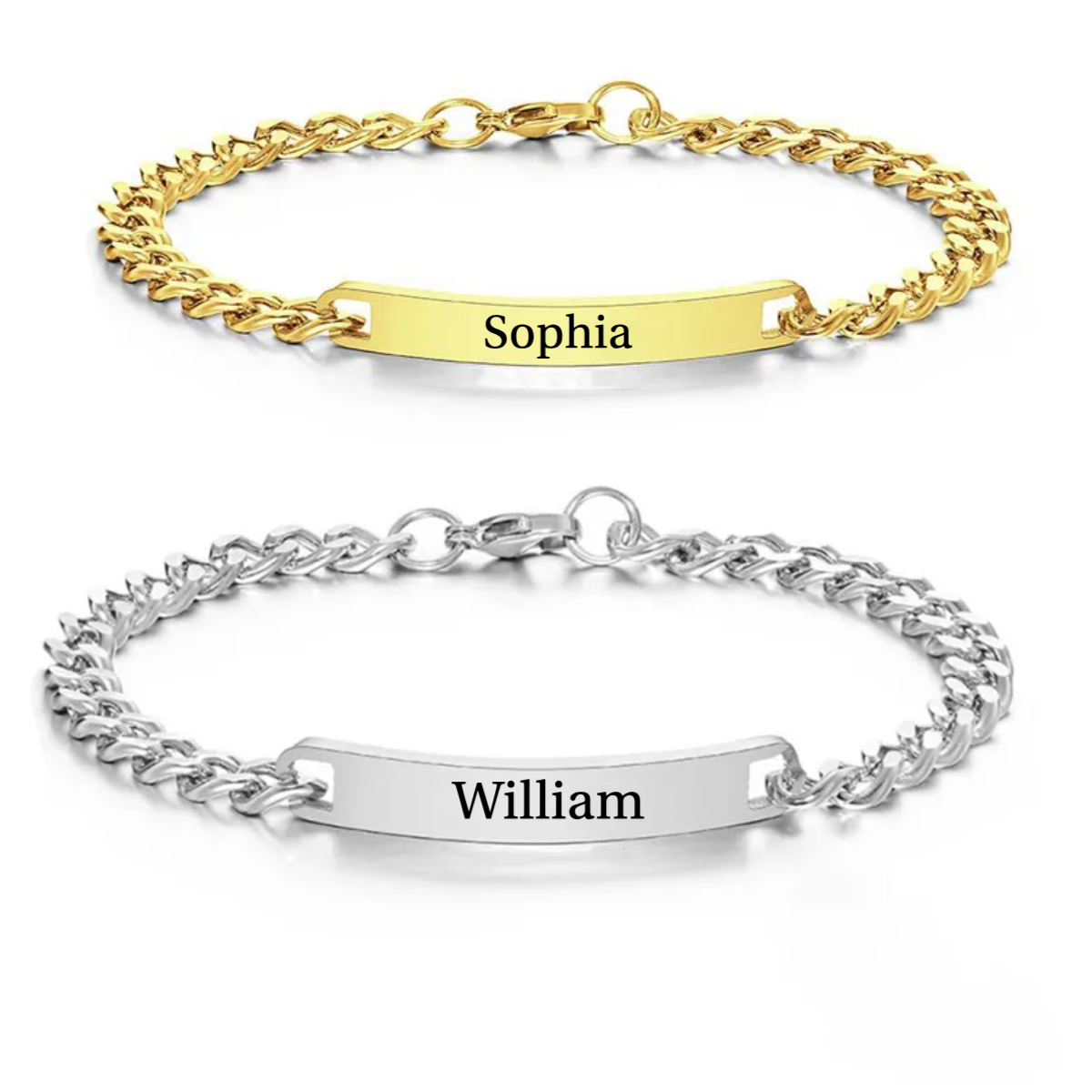 To My Man - Personalized Fashion Bracelets For Couples