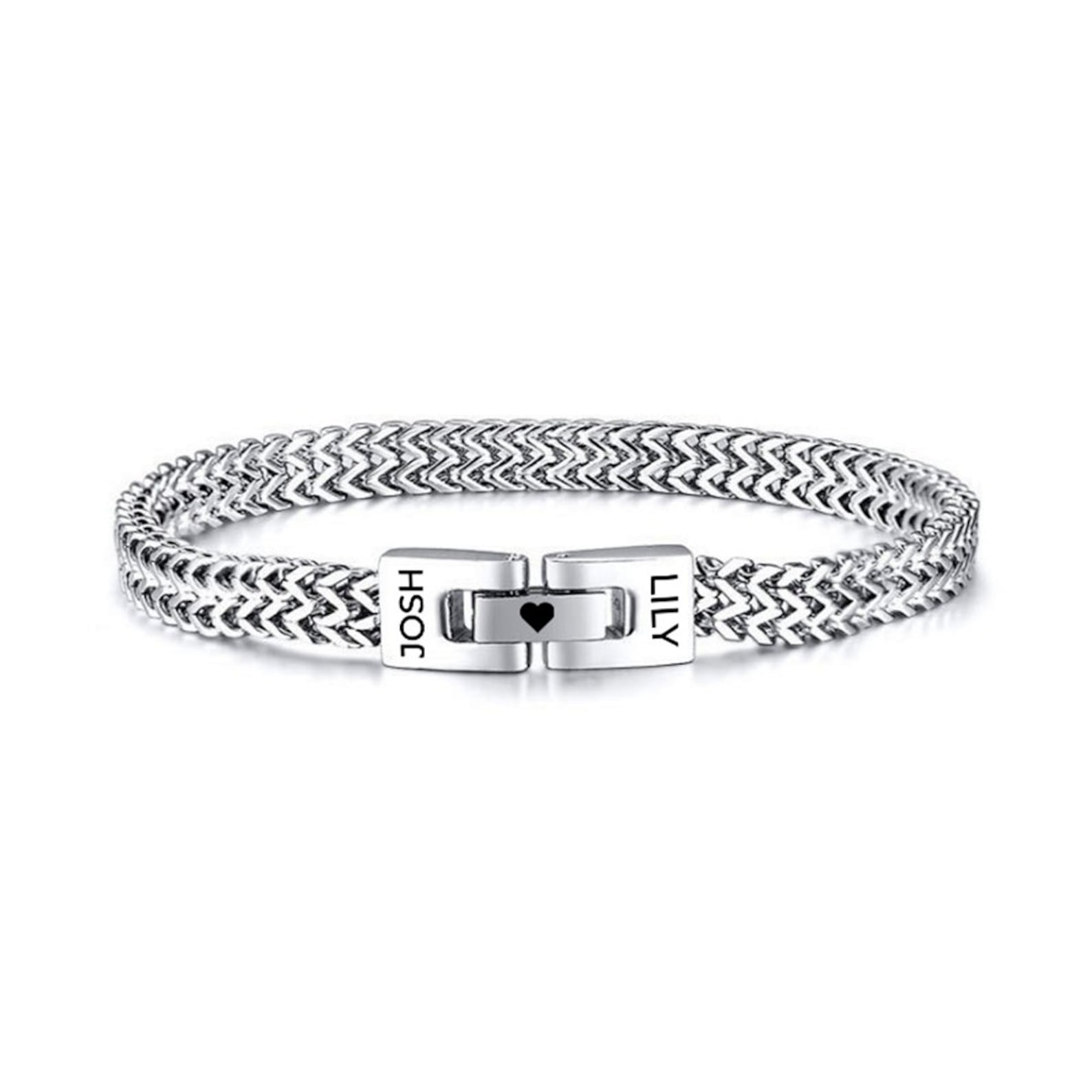 To My Man - Personalized Men's Engraved Bracelet